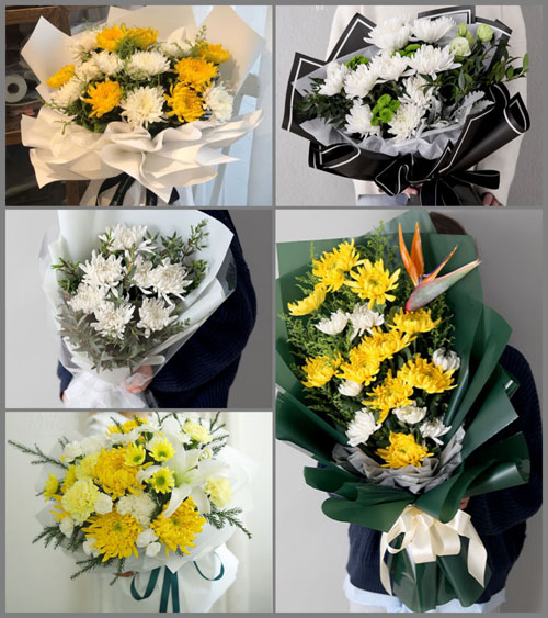 河北承德双滦区滦河镇宫后村白事花束代送